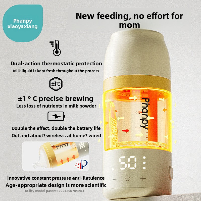 Thermostatic baby bottle