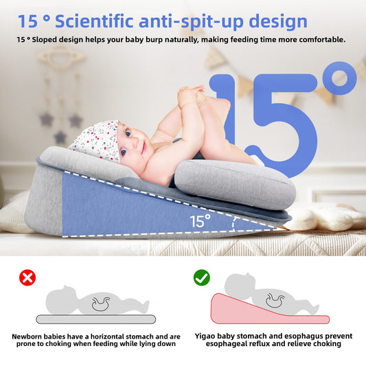 Baby Anti-Spill Feeding Slope Pillow
