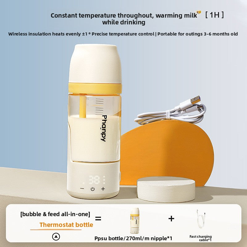 Thermostatic baby bottle